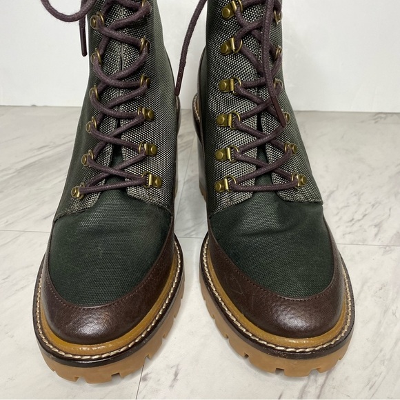 Tory Burch Miller Lug Sole Heeled Lace Up Boot 11M - Picture 10 of 14